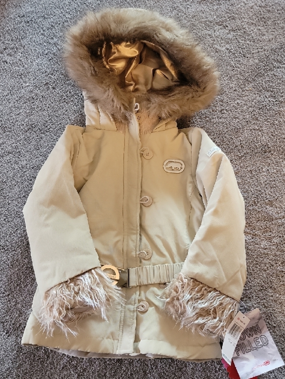NWT Ecko Red Outerwear Down Filled Hooded Jacket Size 3T
